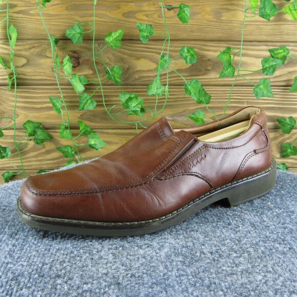 Ecco Men's Loafer Brown Leather Size 43M Gently Used‎ 2025 - Picture 1 of 6